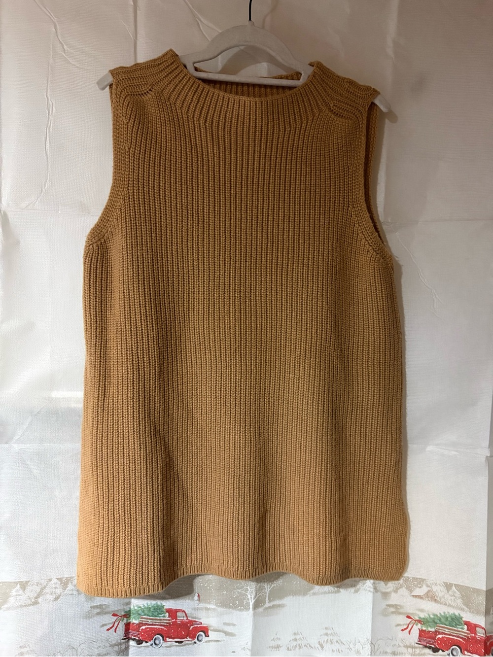 Soft Surroundings Sleeveless V-Neck Knit Vest - Camel